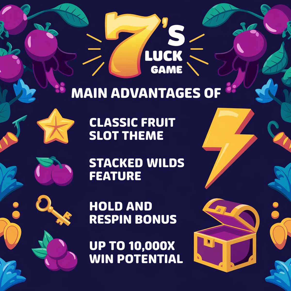 7's Luck slot game main features