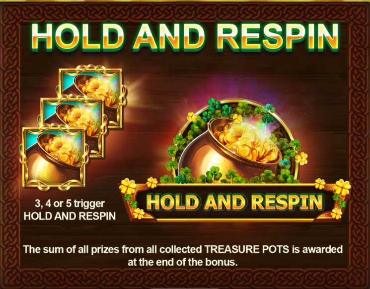 7's Luck slot game hold and respin